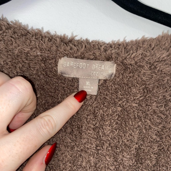 Barefoot Dreams Boardwalk Cardigan In Brown - Picture 6 of 7